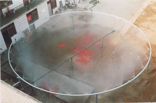 水霧搭接和水流量性能參數試驗